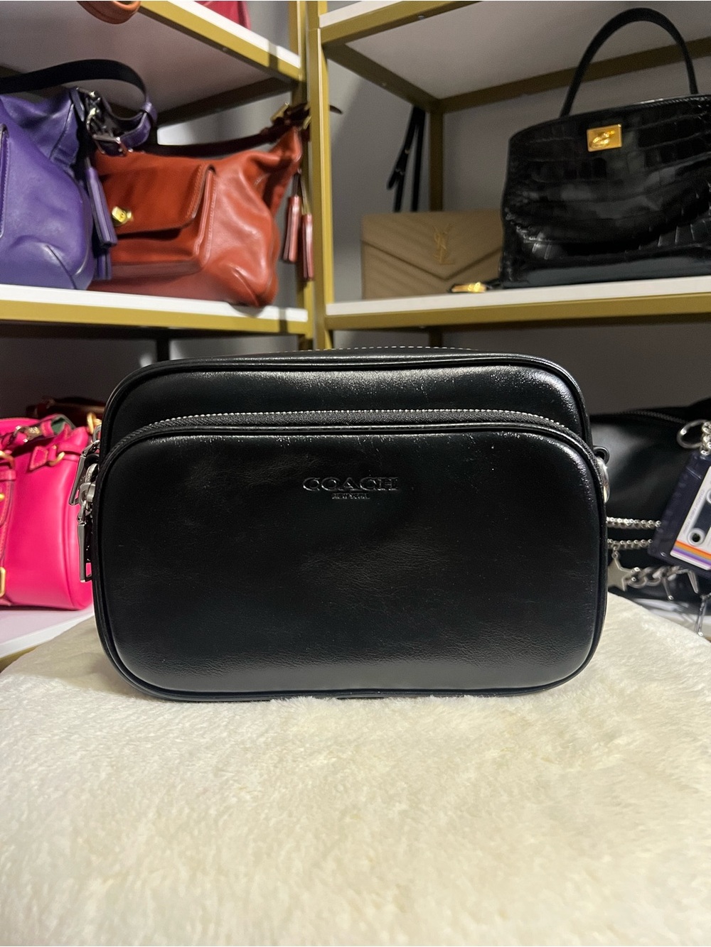 Coach Finlay Crossbody Bag in glazed leather